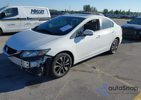 2015 Honda Civic Ex z USA, uszkodzony, nr VIN 2HGFB2F88FH558469